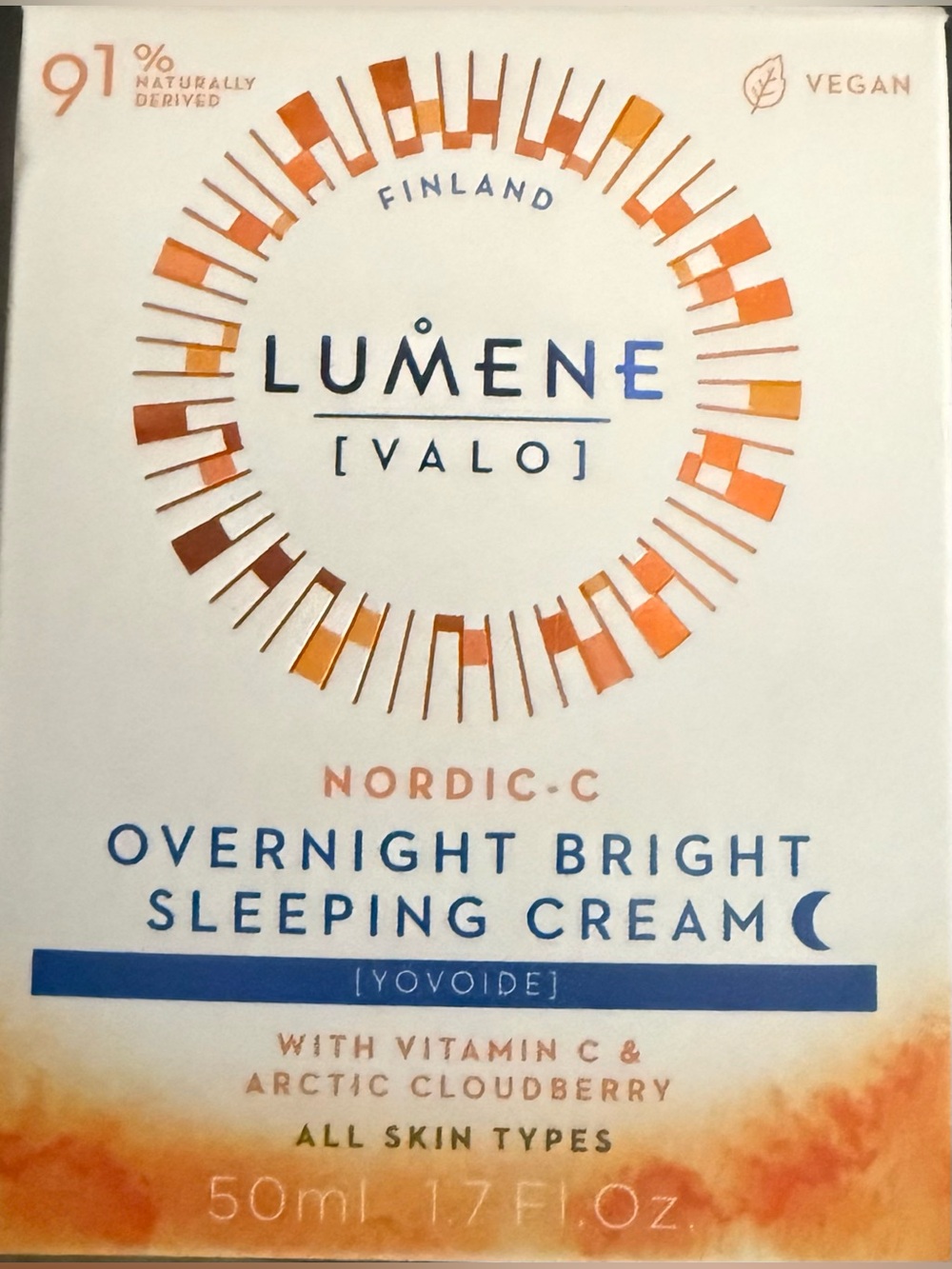 LUMENE Nordic-C Overnight Bright Sleeping Cream Jar